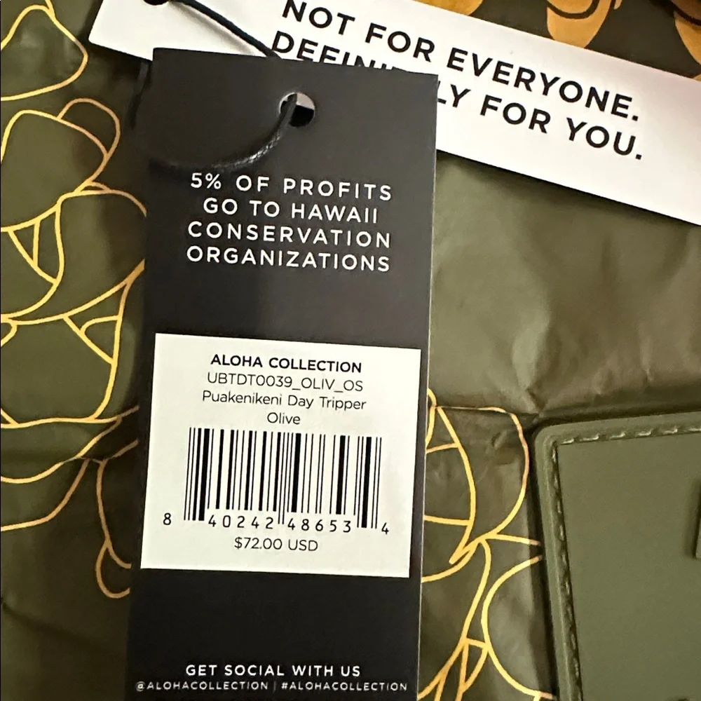 Aloha Collection Puakenikeni Day Tripper in Olive - Picture 2 of 2